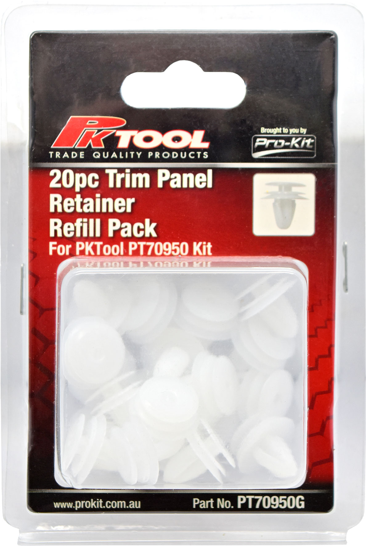 20pc Trim Clips Refill Pack – Trim panel retainer (D12) to suit PT70950