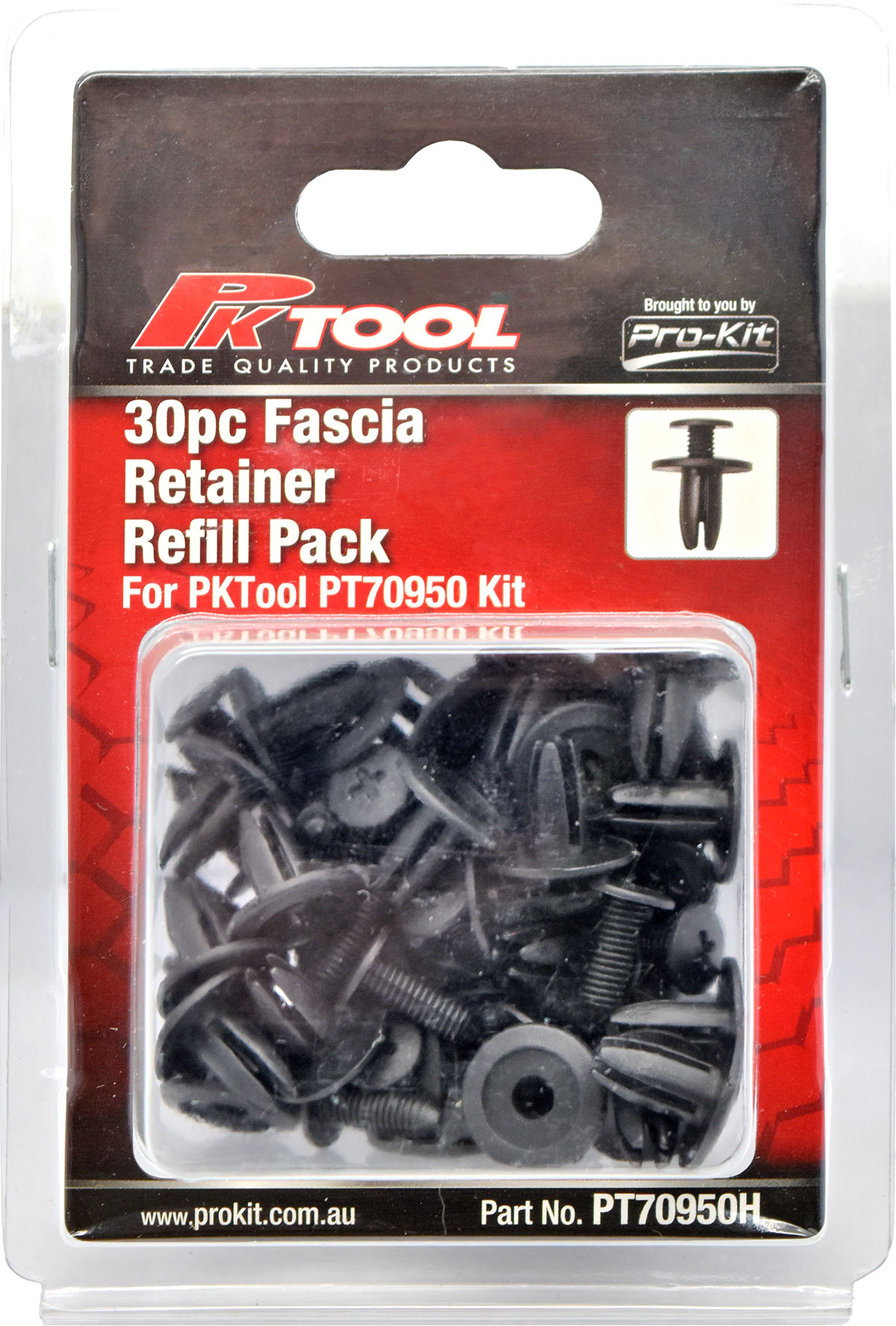30pc Trim Clips Refill Pack – Fascia retainer (C05) to suit PT70950