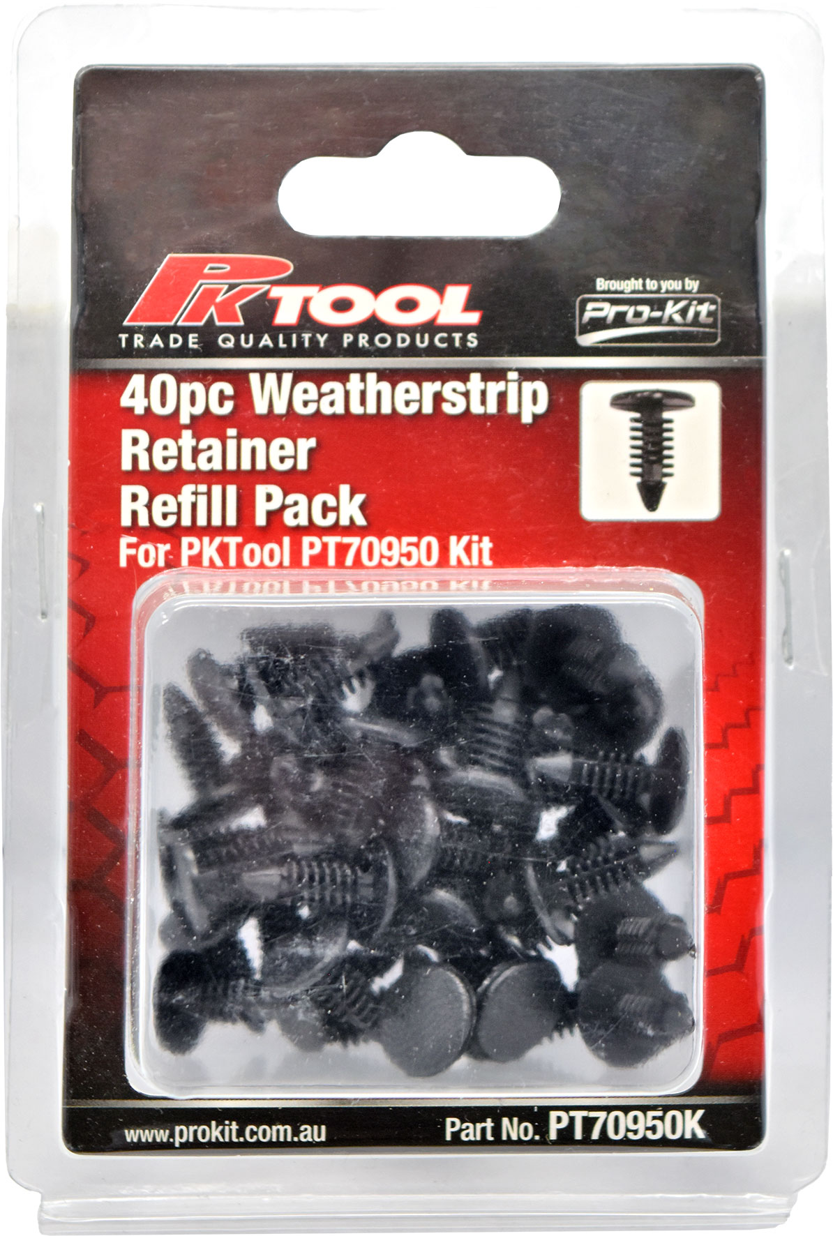 40pc Trim Clips Refill Pack – Weatherstrip retainer (A56) to suit PT70950