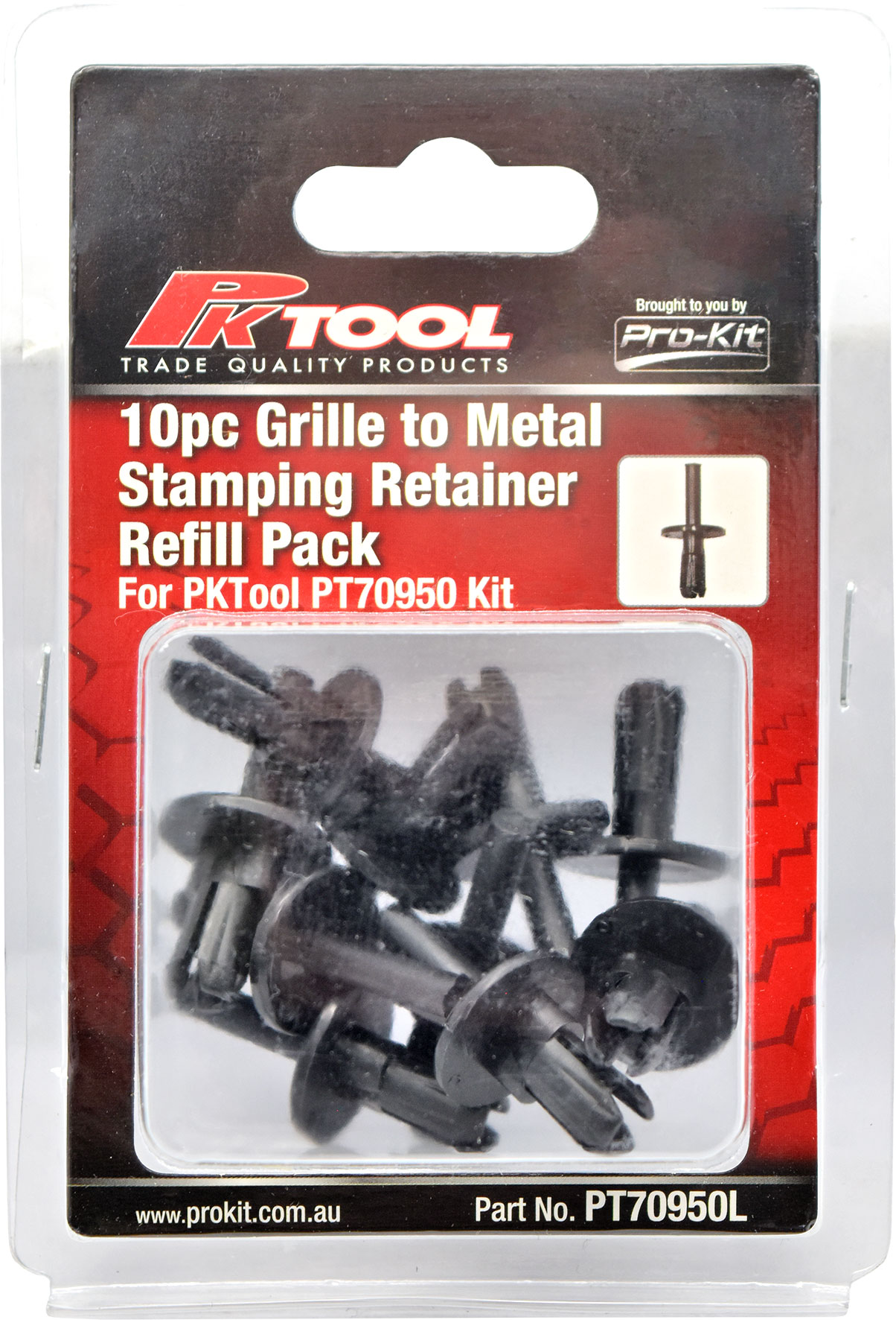 10pc Trim Clips Refill Pack – Grille to metal stamping retainer (P22) to suit PT70950