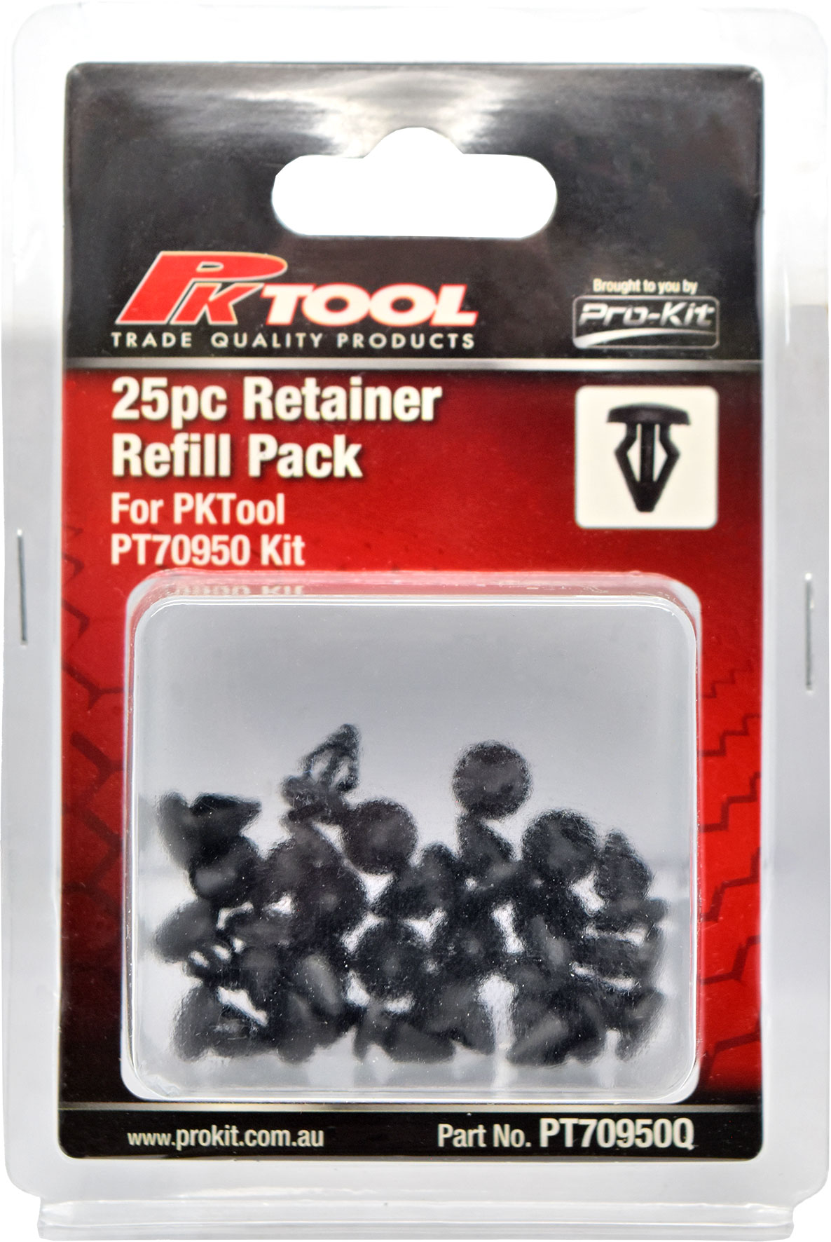 25pc Trim Clips Refill Pack – All purpose retainer (F92) to suit PT70950