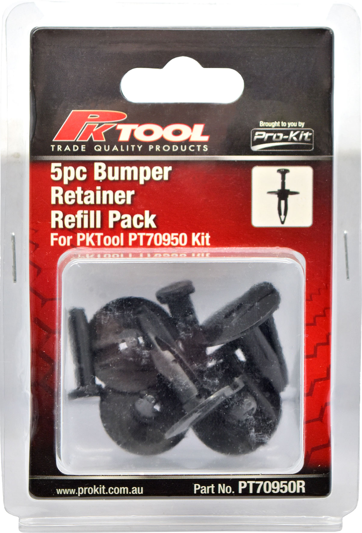 5pc Trim Clips Refill Pack – Bumper retainer (B118) to suit PT70950