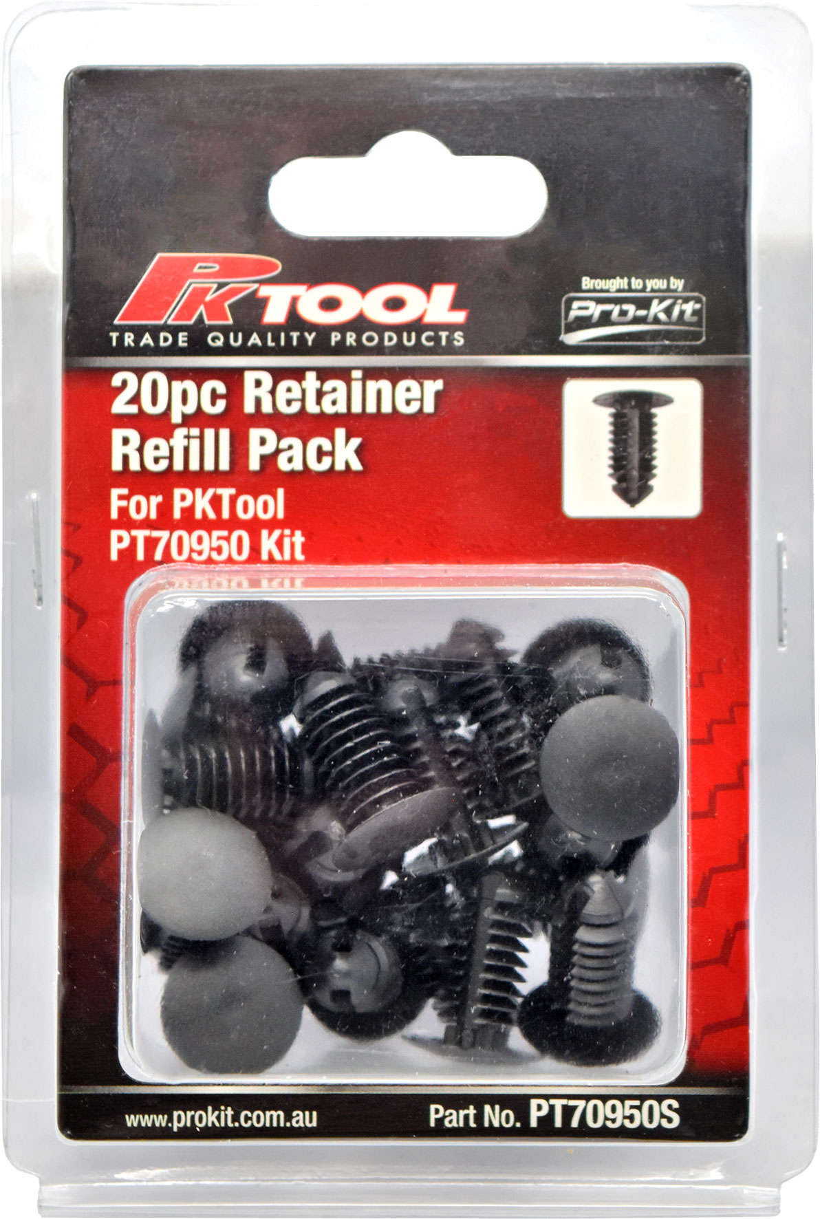 20pc Trim Clips Refill Pack – All purpose retainer (A133) to suit PT70950