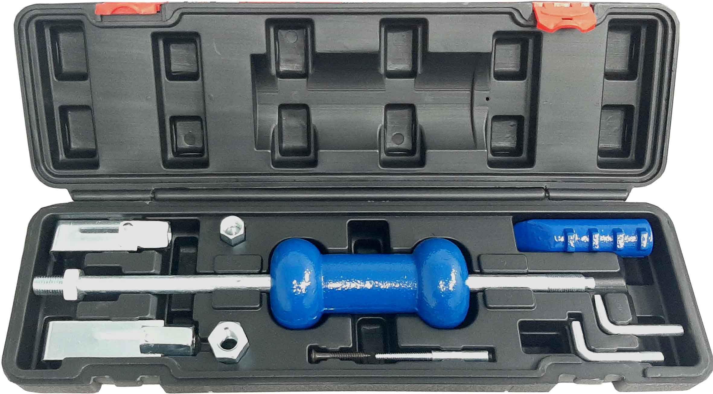 9pc Low Impact Dent & Seal Slide Hammer & Puller Set