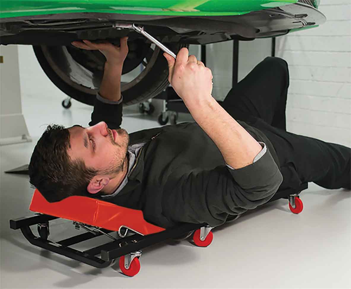Six Wheel Creeper with Adjustable Headrest