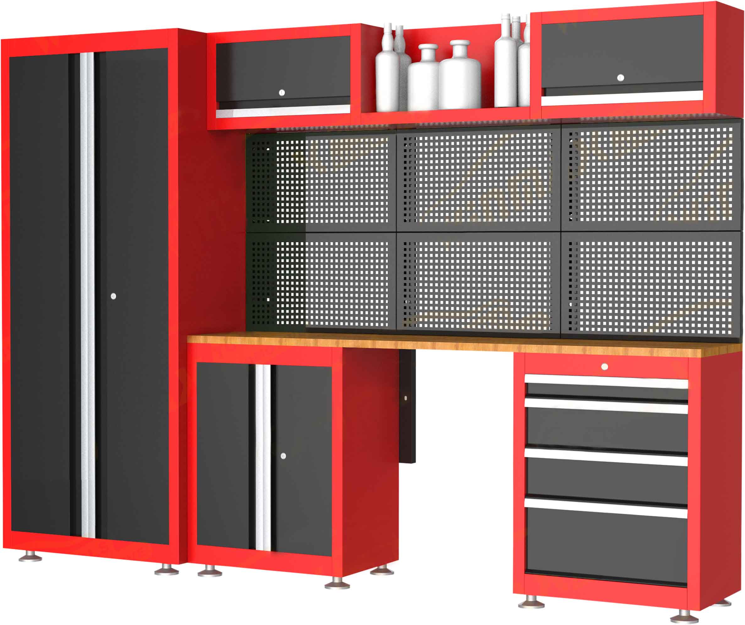 13pc GARAGE STORAGE CABINET SET