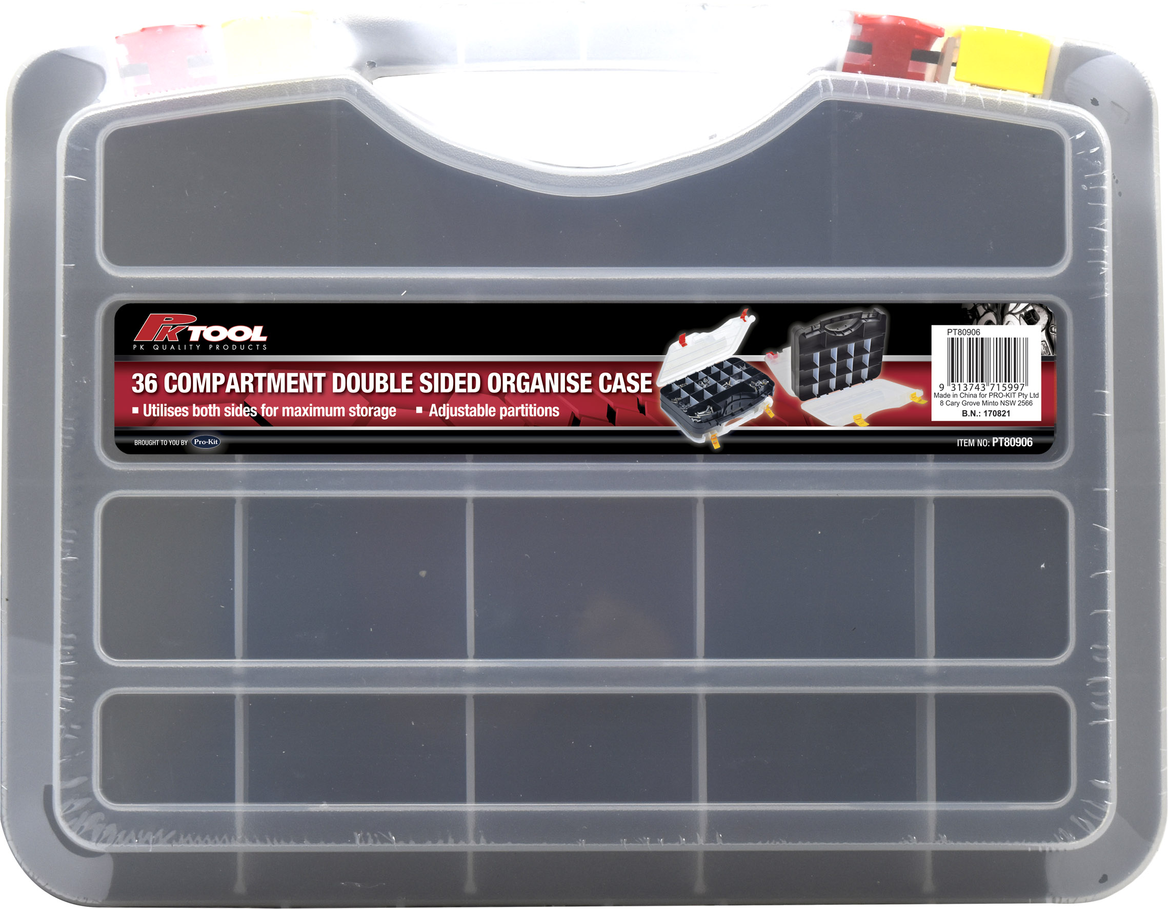 Double Sided 36 Compartments Organizer Case