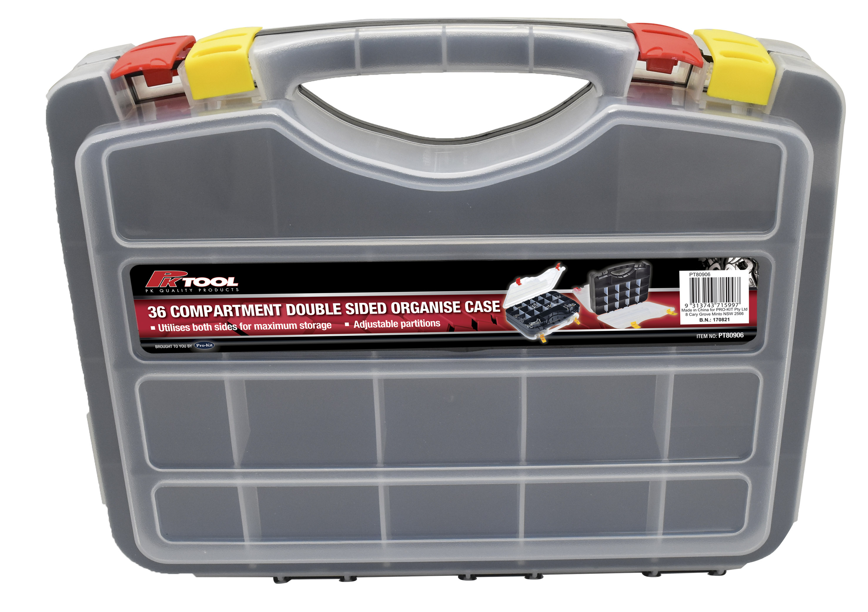 Double Sided 36 Compartments Organizer Case