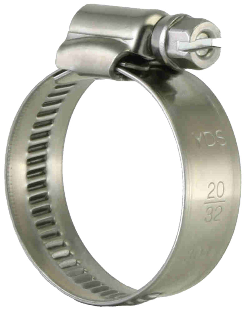 10pc 12mm Wide Stainless Steel Worm Drive 20-32mm Hose Clamp