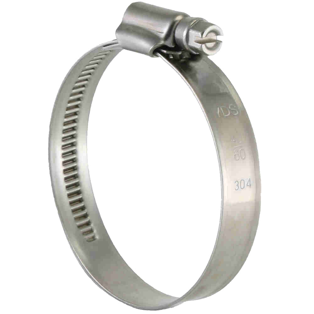 2pc 12mm Wide Stainless Steel Worm Drive 40-60mm Hose Clamp