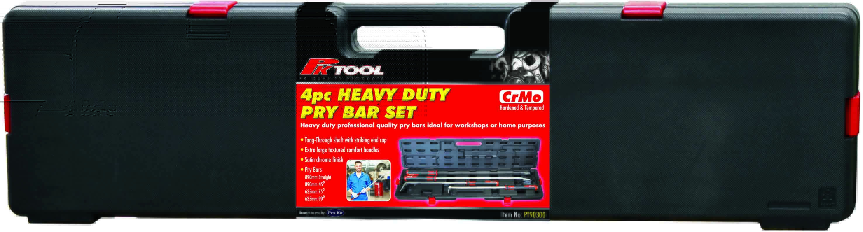 4pc Heavy Duty Pry Bar
