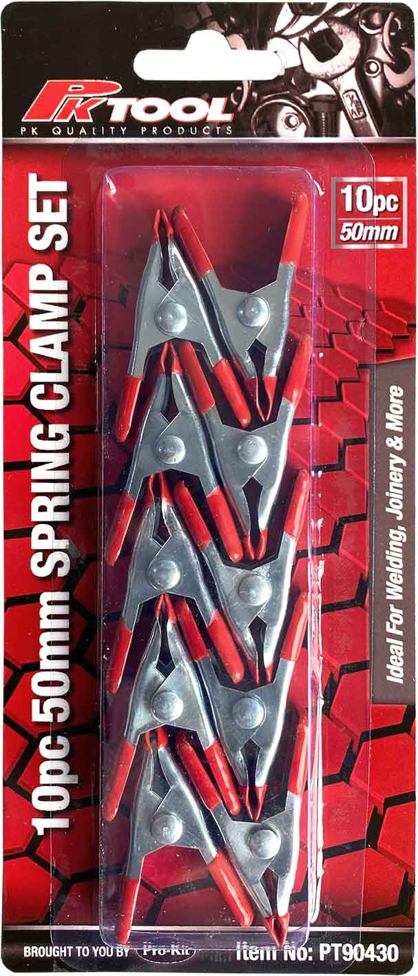 10pc 50mm Spring Clamp Set