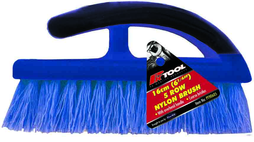 160mm (61/4”) 5 ROW BRUSH NYLON BRISTLES with OVERHEAD HANDLE