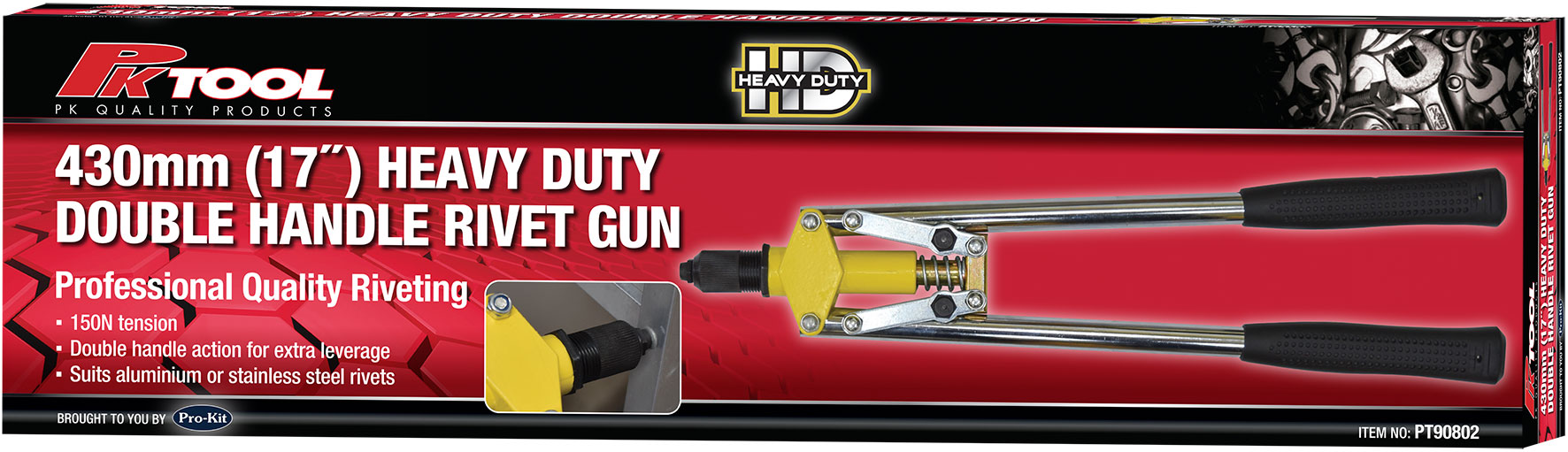 430mm HEAVY DUTY DOUBLE HANDLE RIVET GUN