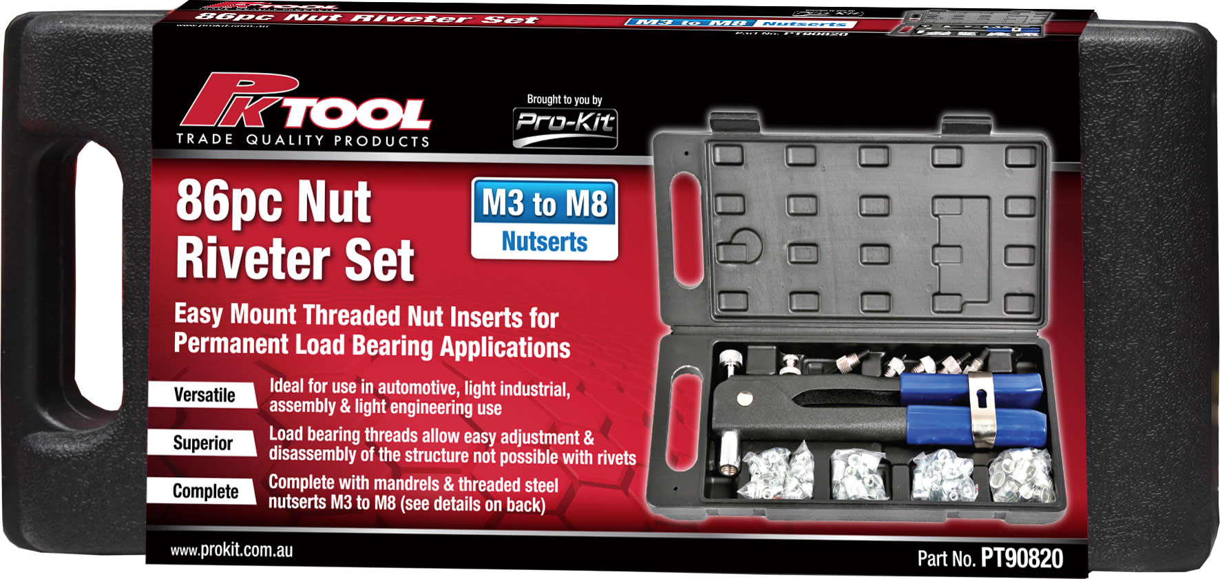86pc Nutsert Riveter Set