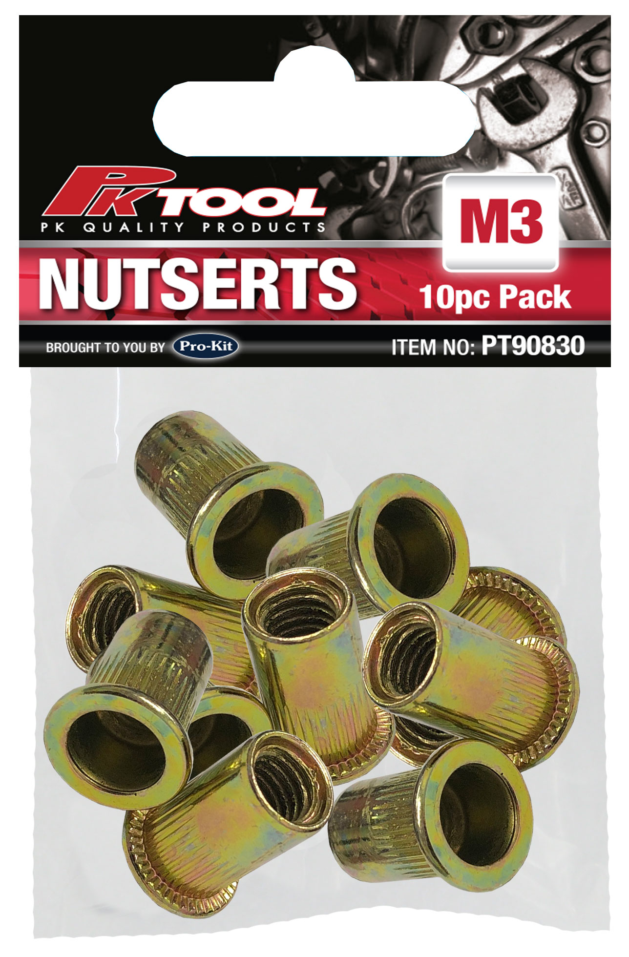 10pc M3 Alloy Steel Nutserts Pack