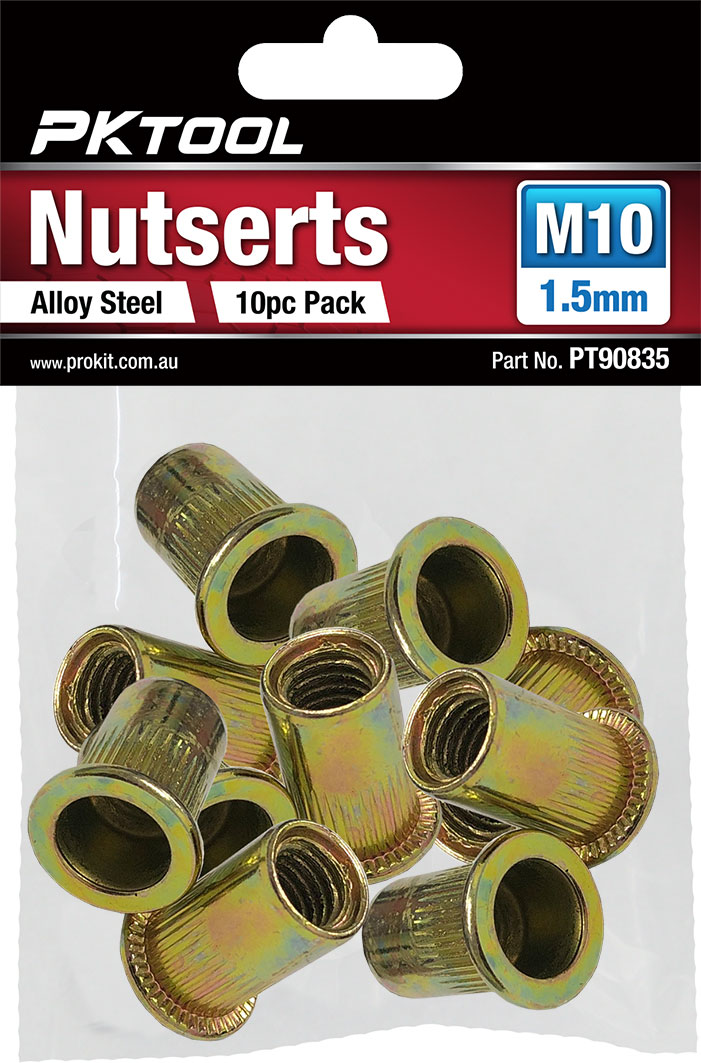10pc M10 Alloy Steel Nutserts Pack