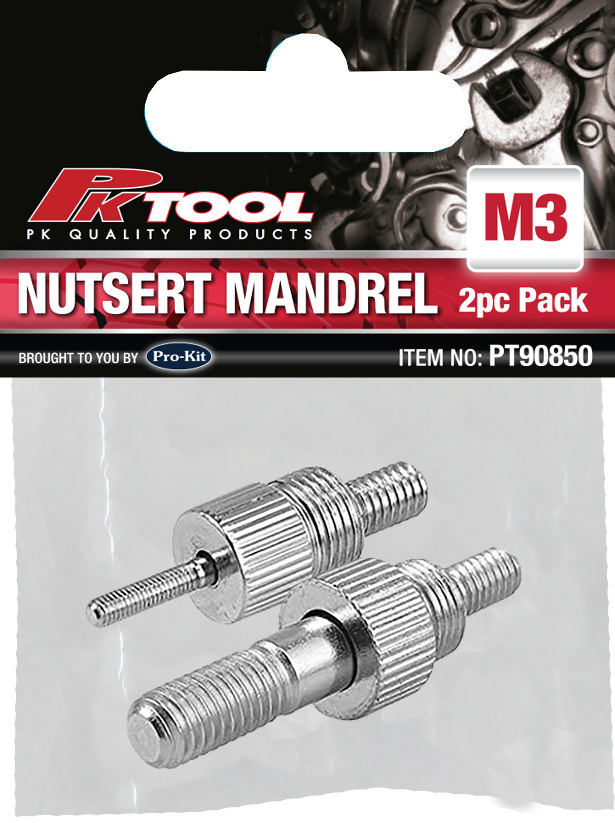 2pc M3 Alloy Steel Nutsert Mandrel