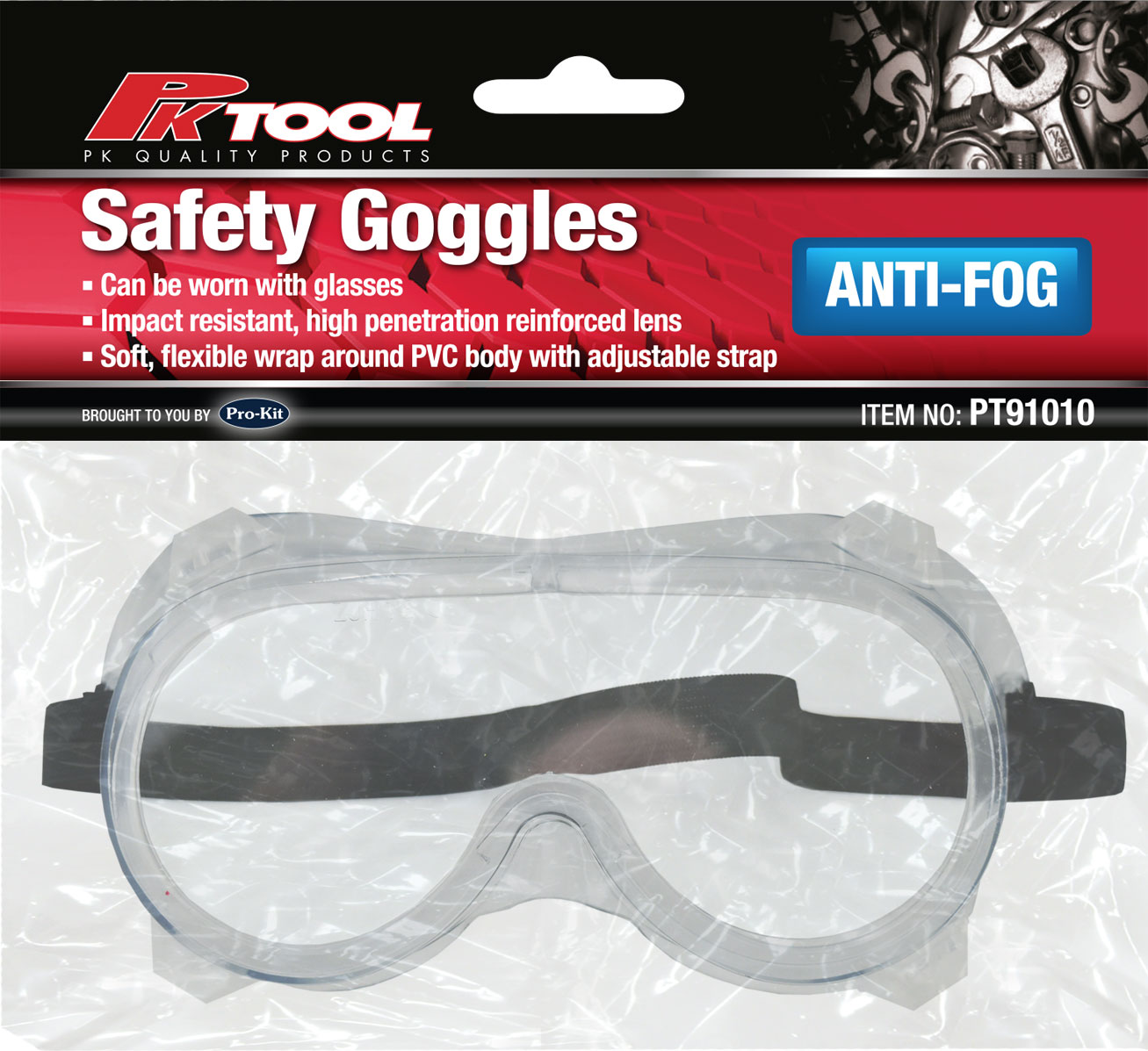 Safety Goggles with 4 Indirect Air Vents