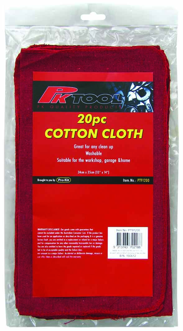 COTTON CLOTH – 20pc PACK 34 x 35mm