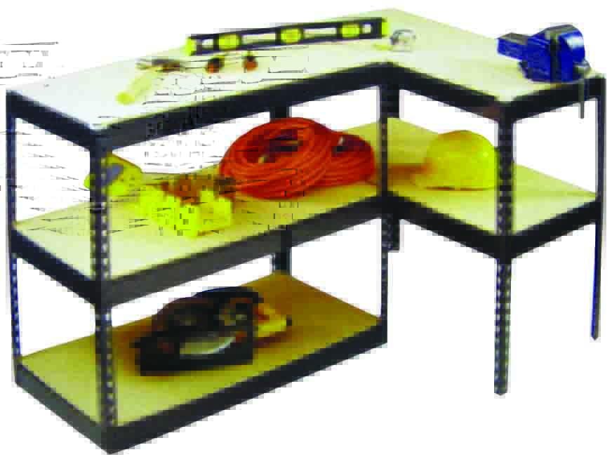 MULTI-PROFILE DESIGN 5 SHELF STORAGE OR WORK BENCH