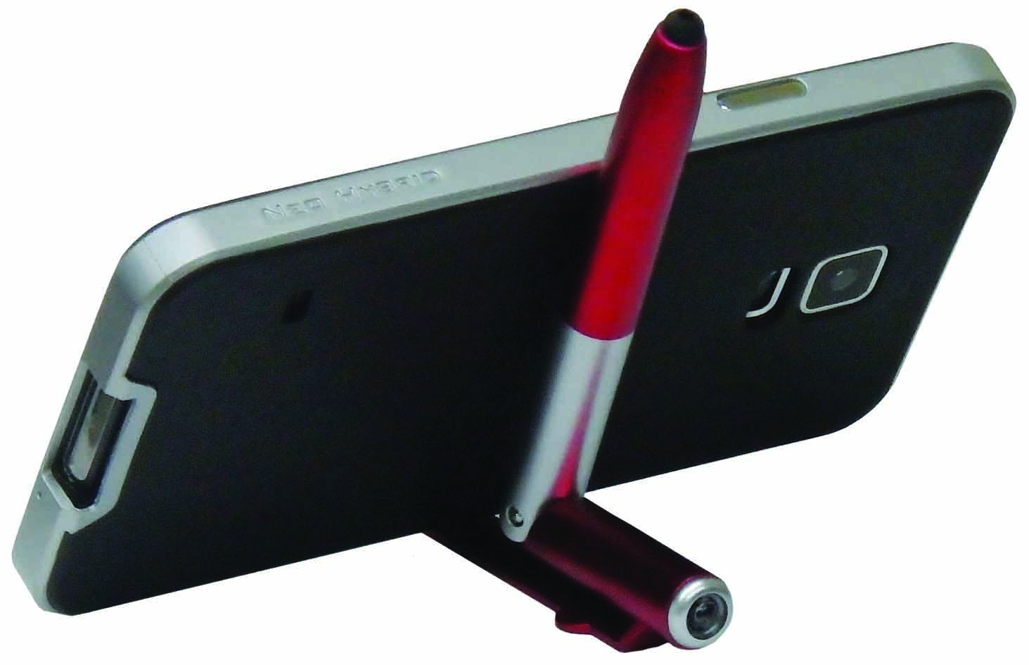 4 In 1 Pen, LED Torch, Phone Holder & Touch Screen Stylus