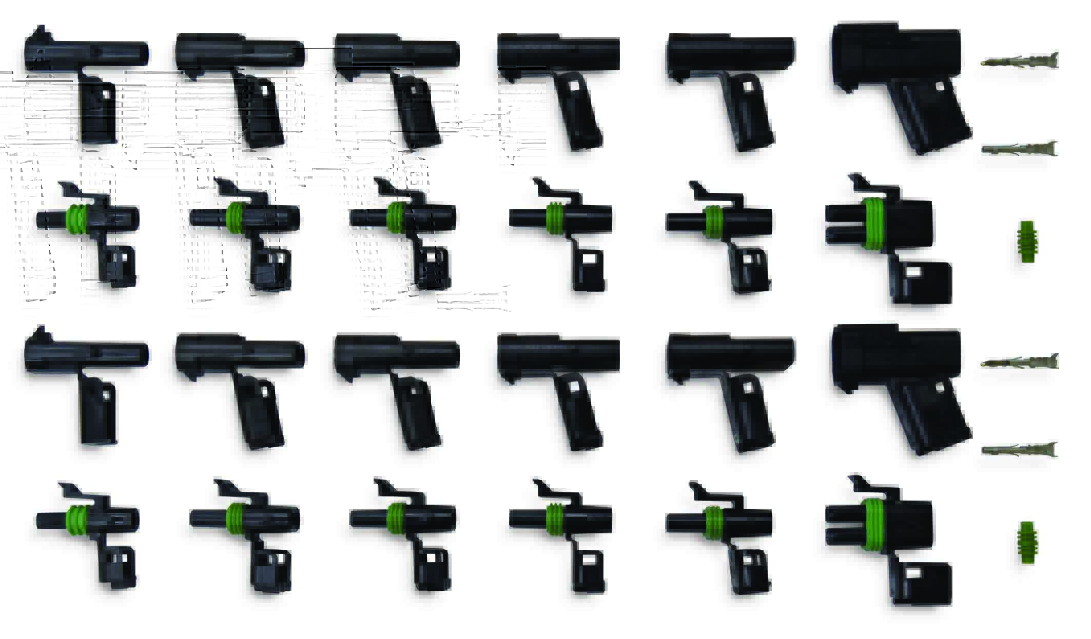 229pc WEATHER PACK SEALED WIRE CONNECTORS