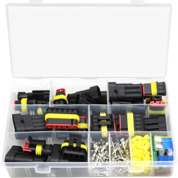 240pc Waterproof Wire Connector & Fuse Assortment