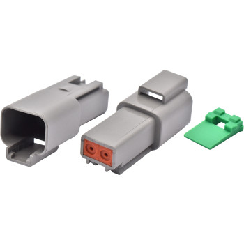 4pc Female Two Cavity Connector  & Wedgelock