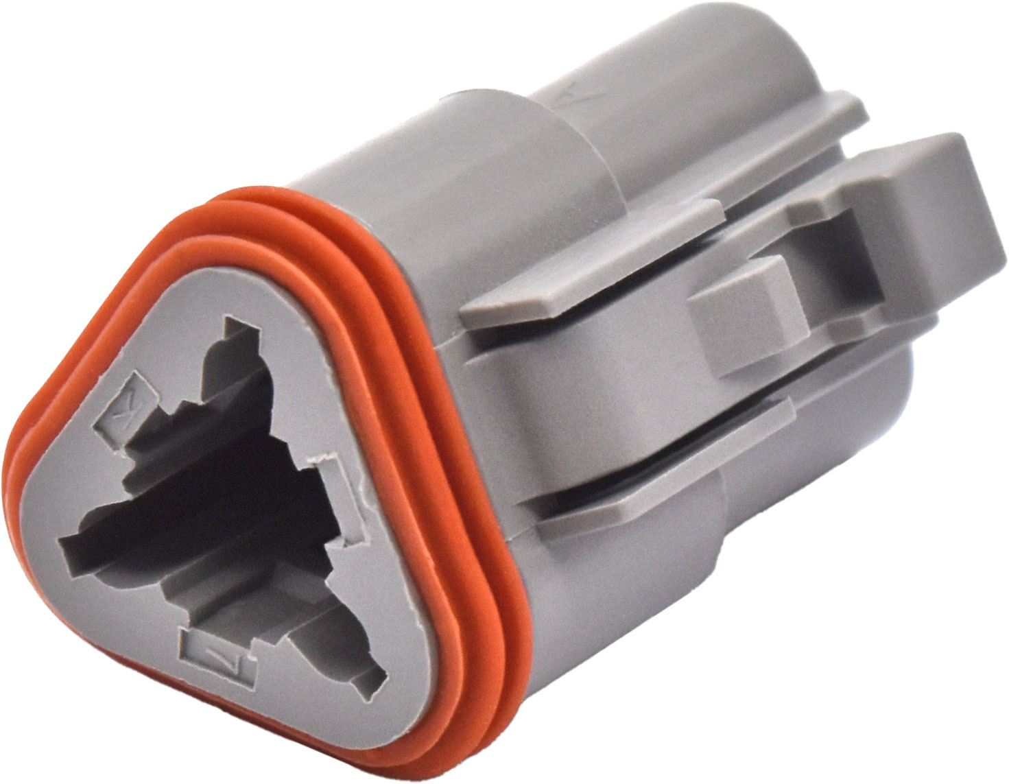 4pc Male Three Cavity Plug  Connector & Wedgelock