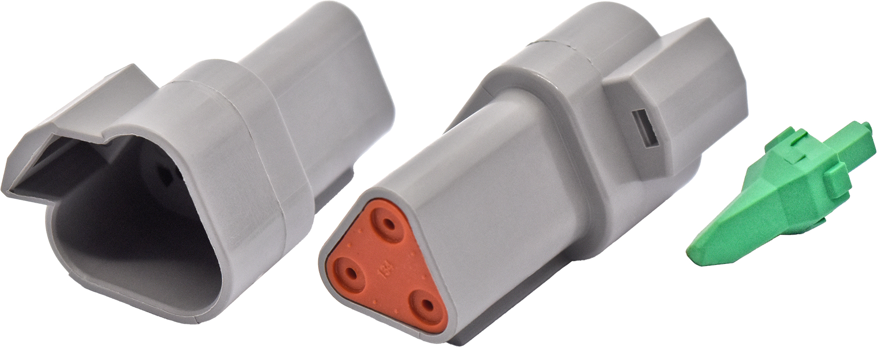 4pc Female Three Cavity  Connector & Wedgelock