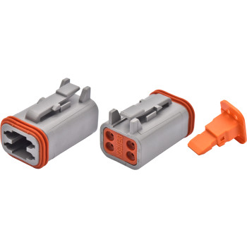 4pc Male Four Cavity Plug  Connector & Wedgelock