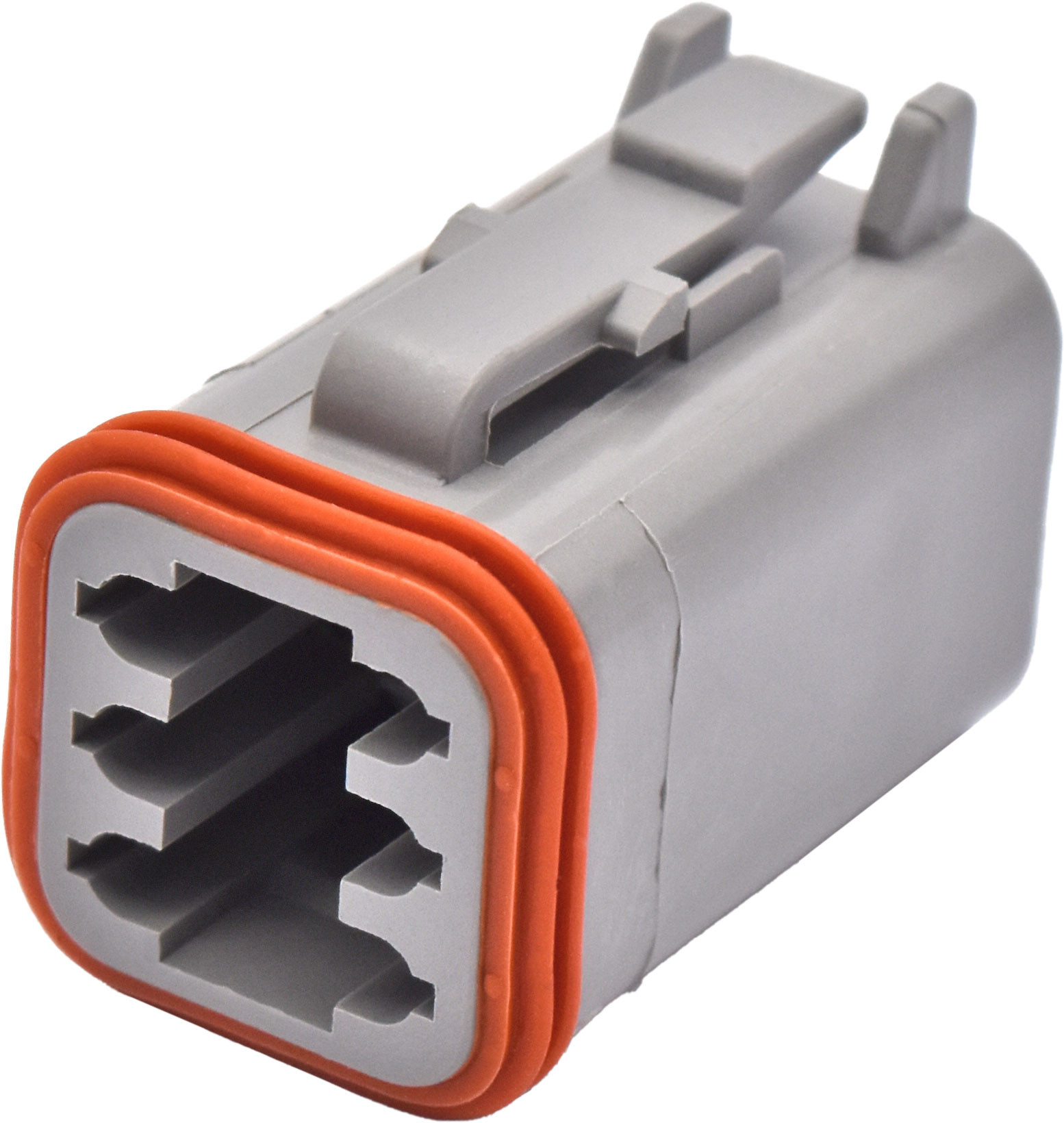 1pc Male Six Cavity Plug  Connector & Wedgelock