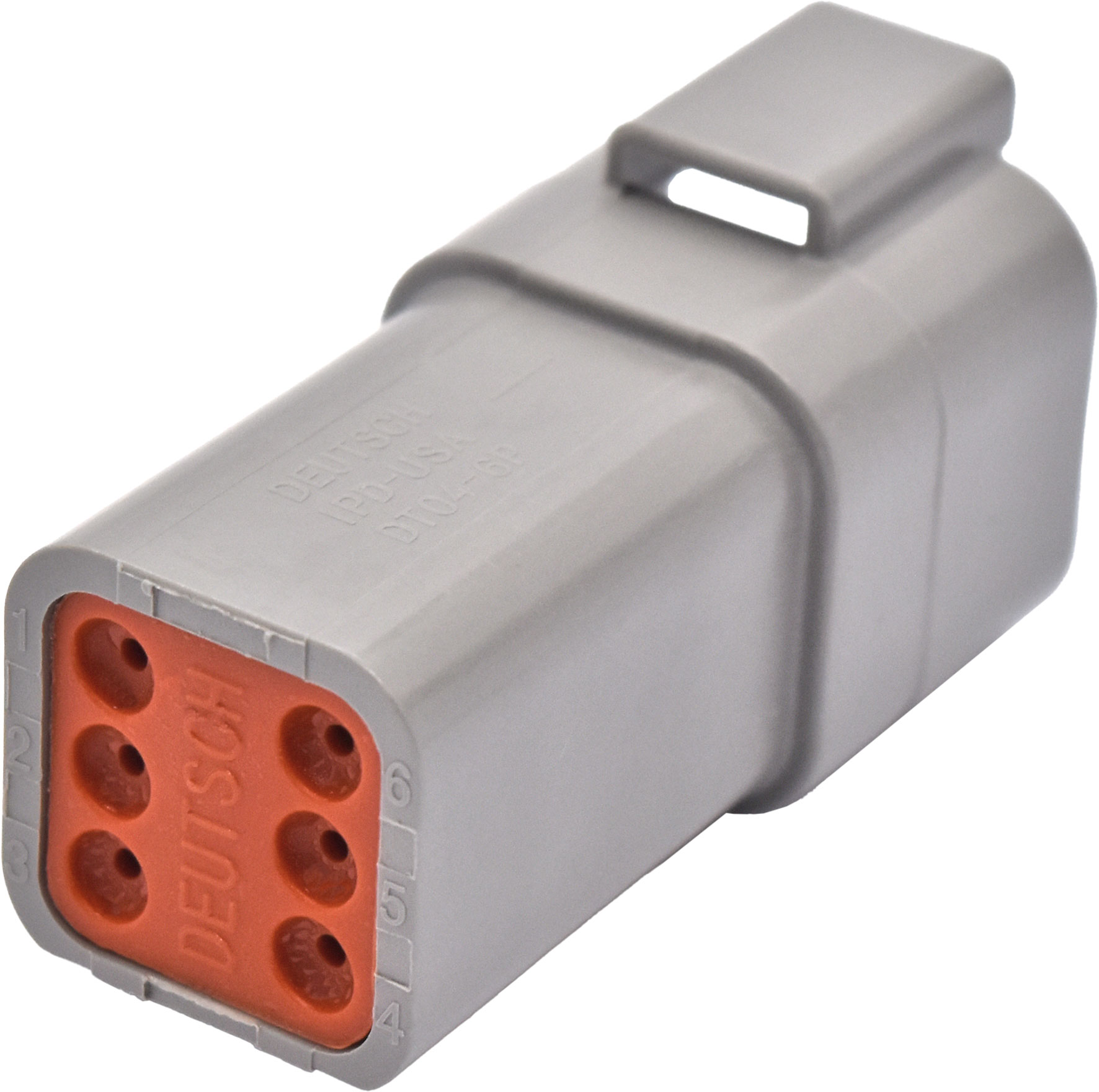 1pc Female Six Cavity  Connector & Wedgelock