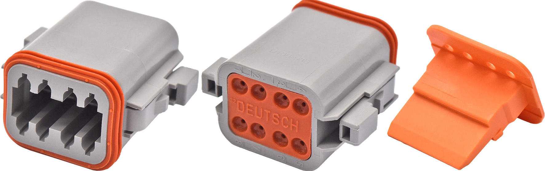 1pc Male Eight Cavity Plug  Connector & Wedgelock