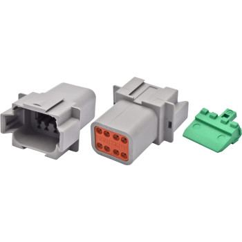 1pc Female Eight Cavity Connector  & Wedgelock