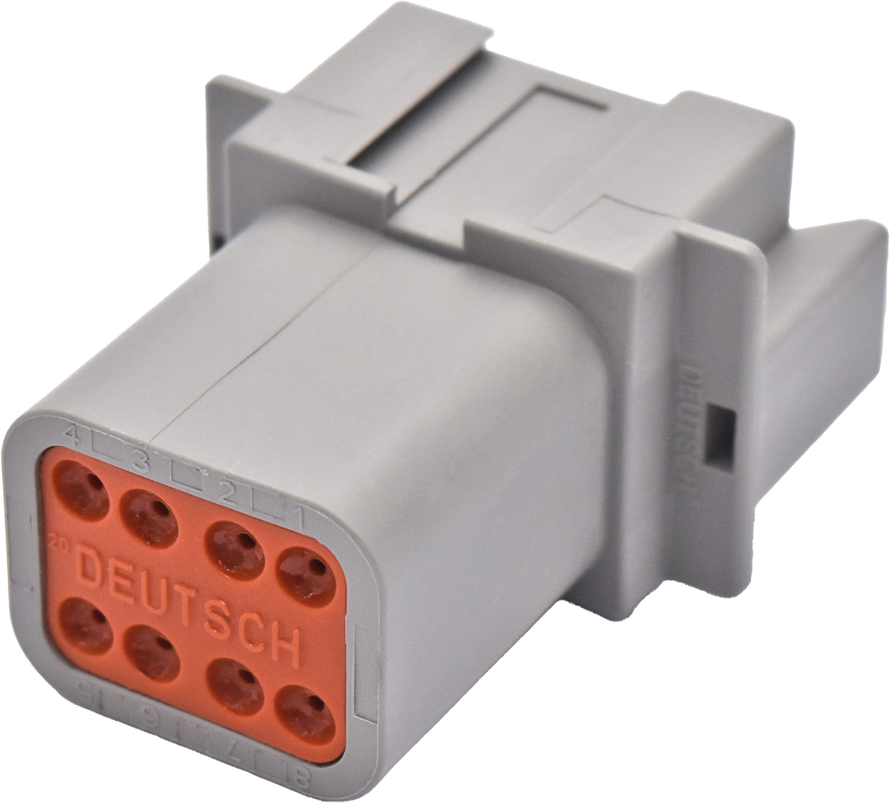 1pc Female Eight Cavity Connector  & Wedgelock