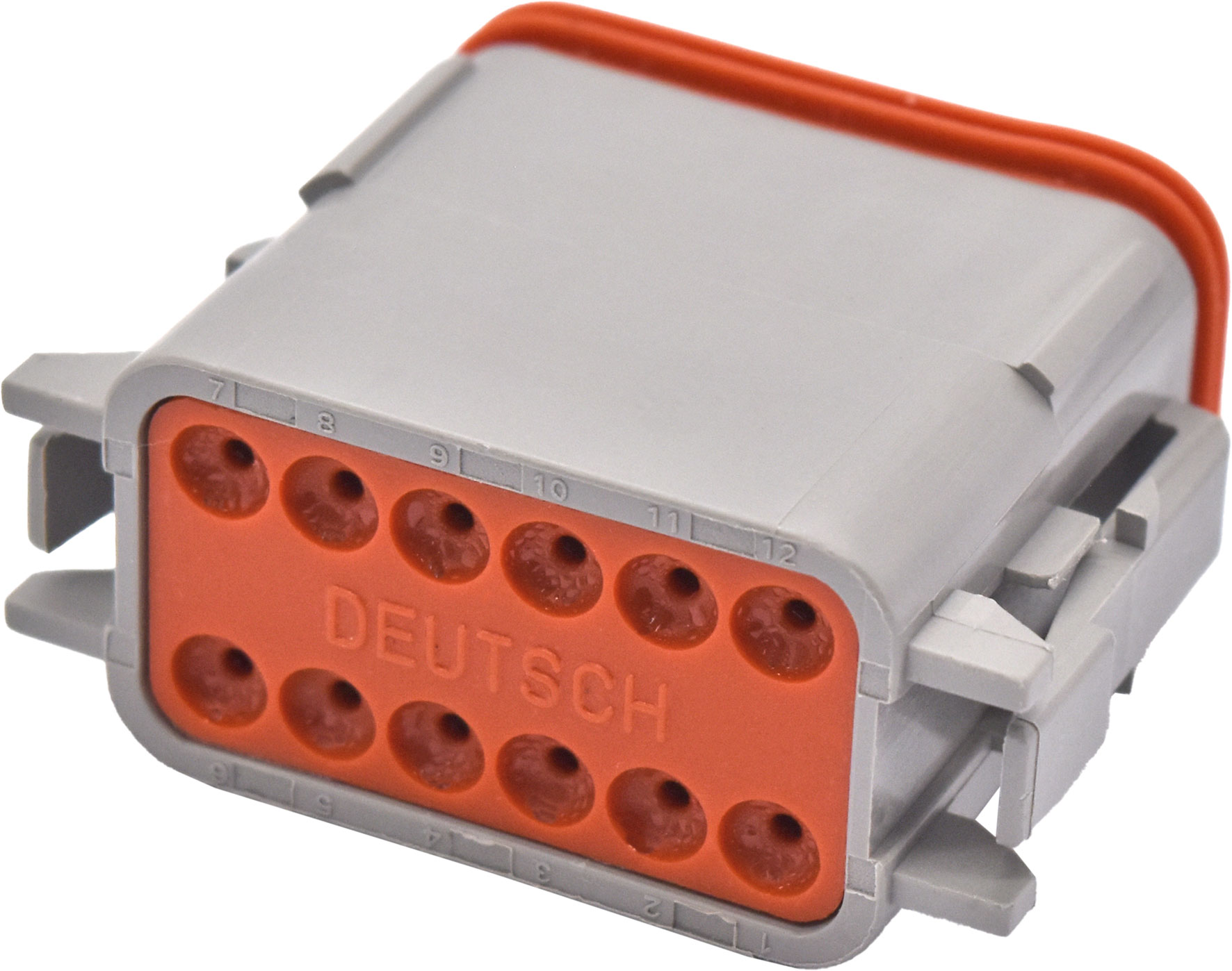 1pc Male Twelve Cavity Plug Connector & Wedgelock