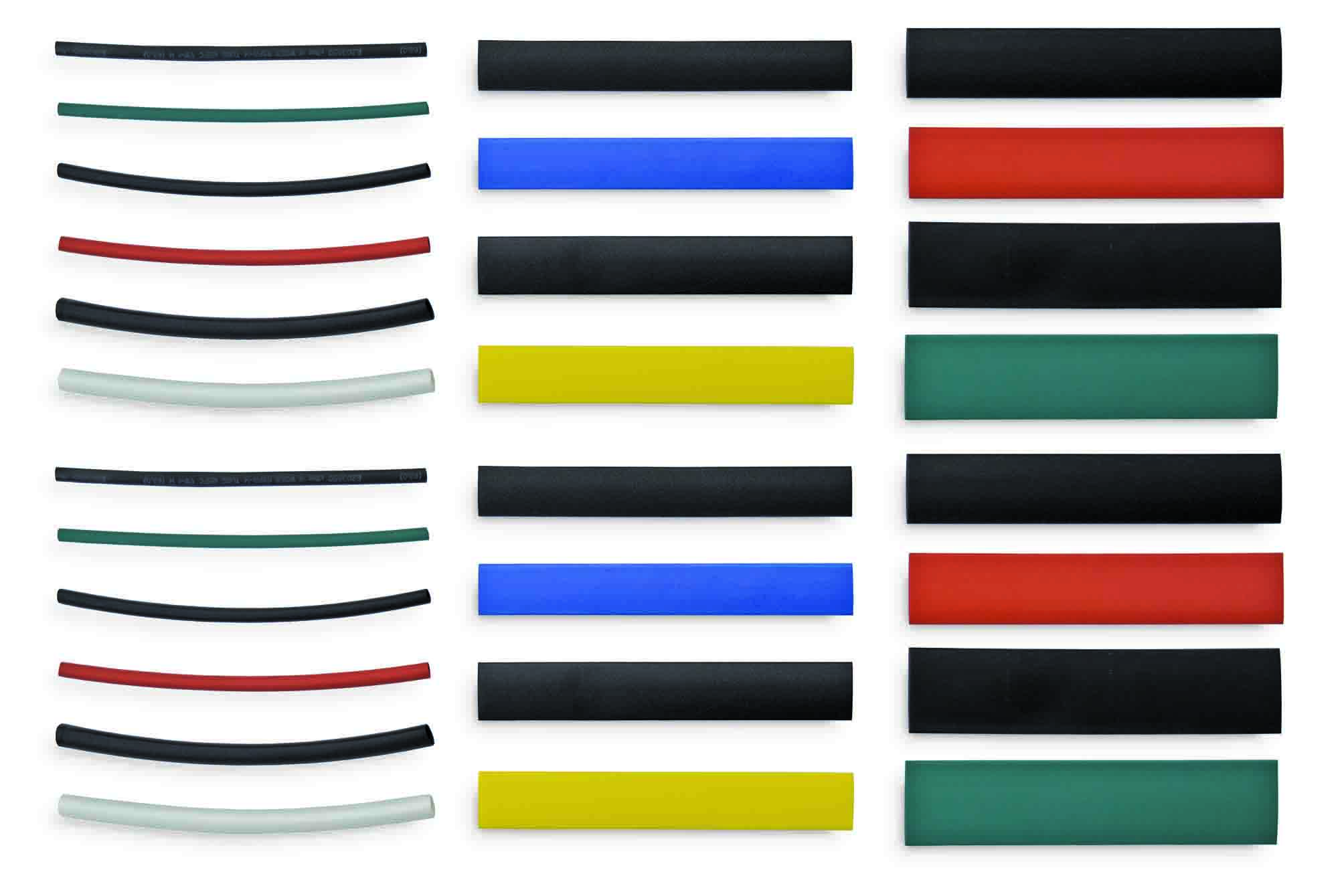 250pc MULTI-COLOURED HEAT SHRINK TUBE