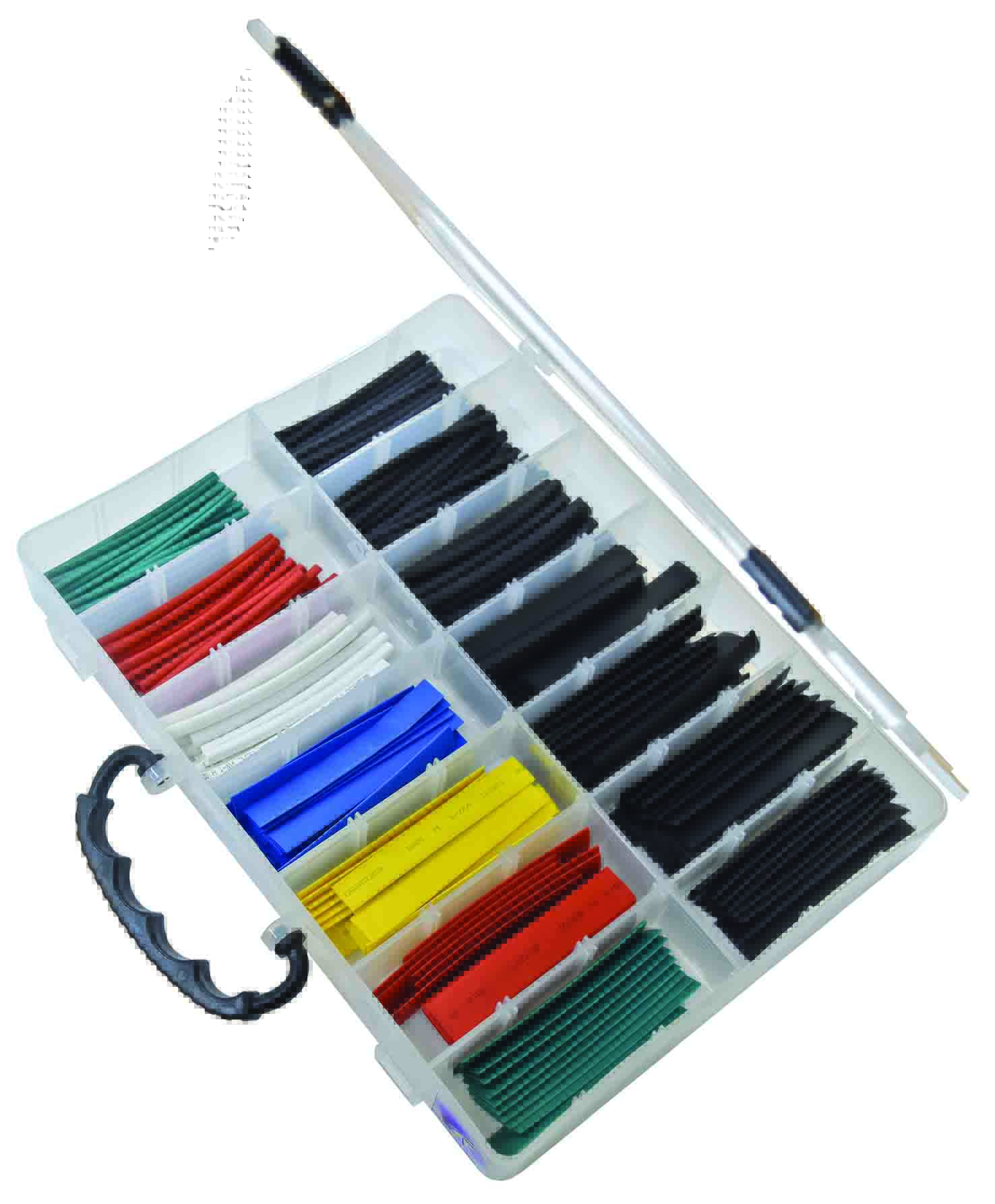 250pc MULTI-COLOURED HEAT SHRINK TUBE