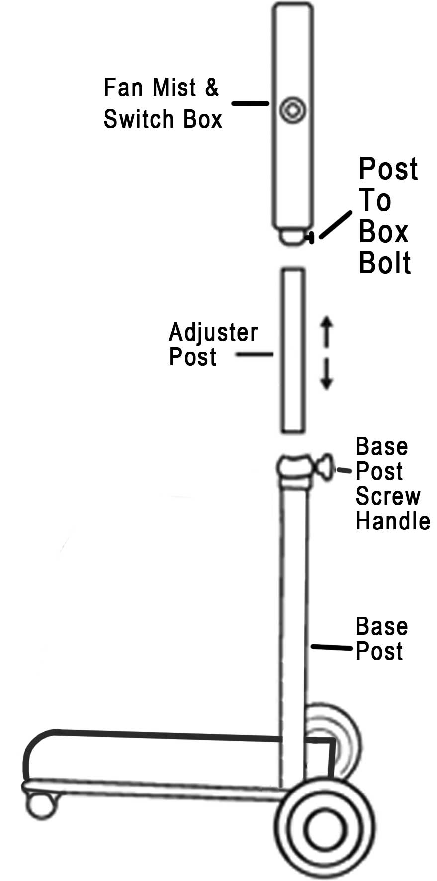COMMERCIAL WATER MISTING FAN