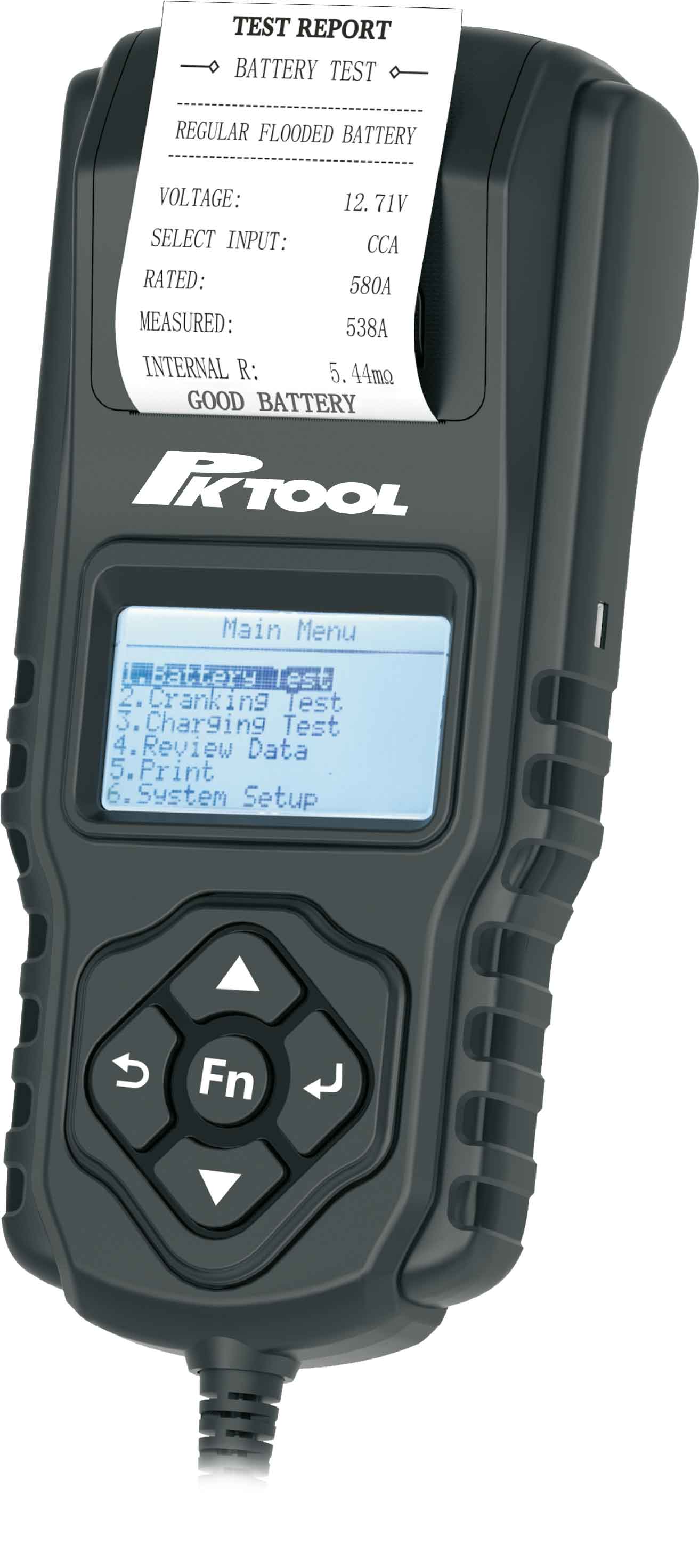 12V/24v Electronic Battery Tester & Analyzer with Built-In Thermal Printer