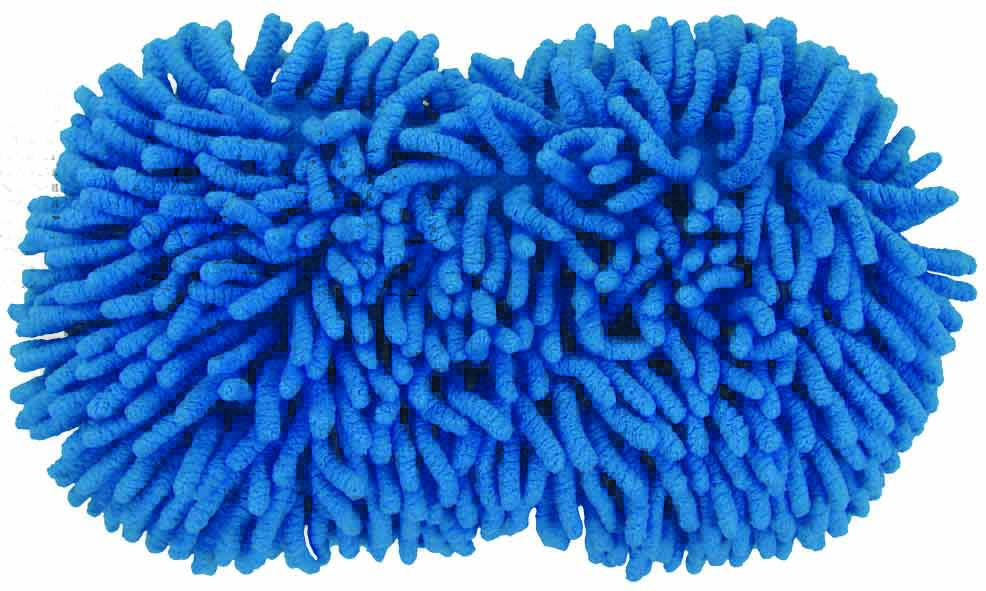 SPONGE – MICROFIBRE FRINGES & CHENILE SCOURING PAD 22x12x5CM