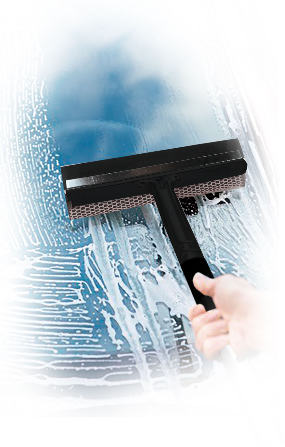 500mm Plastic Handle Squeegee with 250mm Head