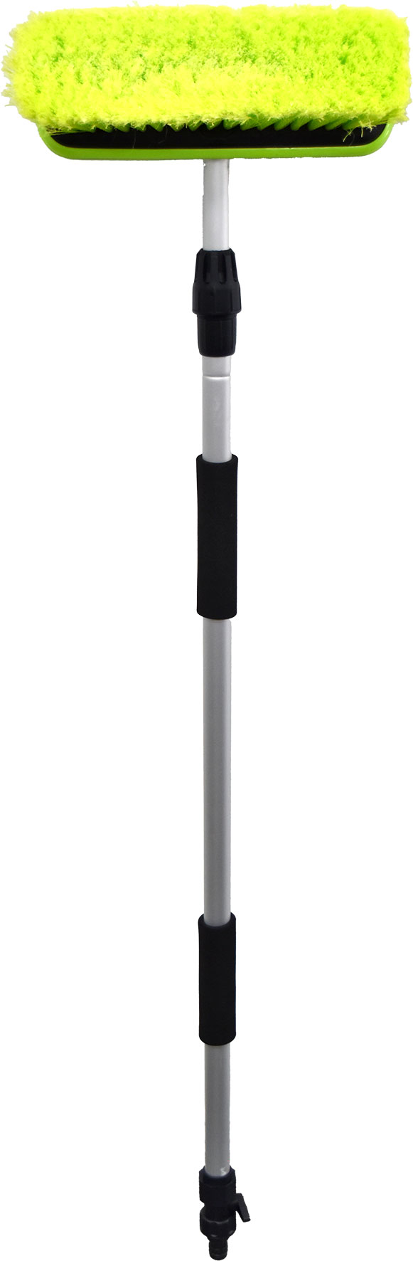 BRUSH – FLOW THROUGH BRUSH HEAD WITH WIDER BRISTLE PAD & EXTENDABLE HANDLE 90 -150cm