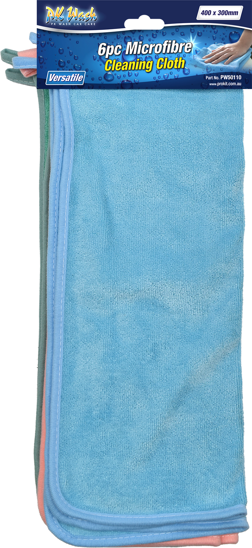 MICROFIBRE 6pc CLEANING CLOTH PACK