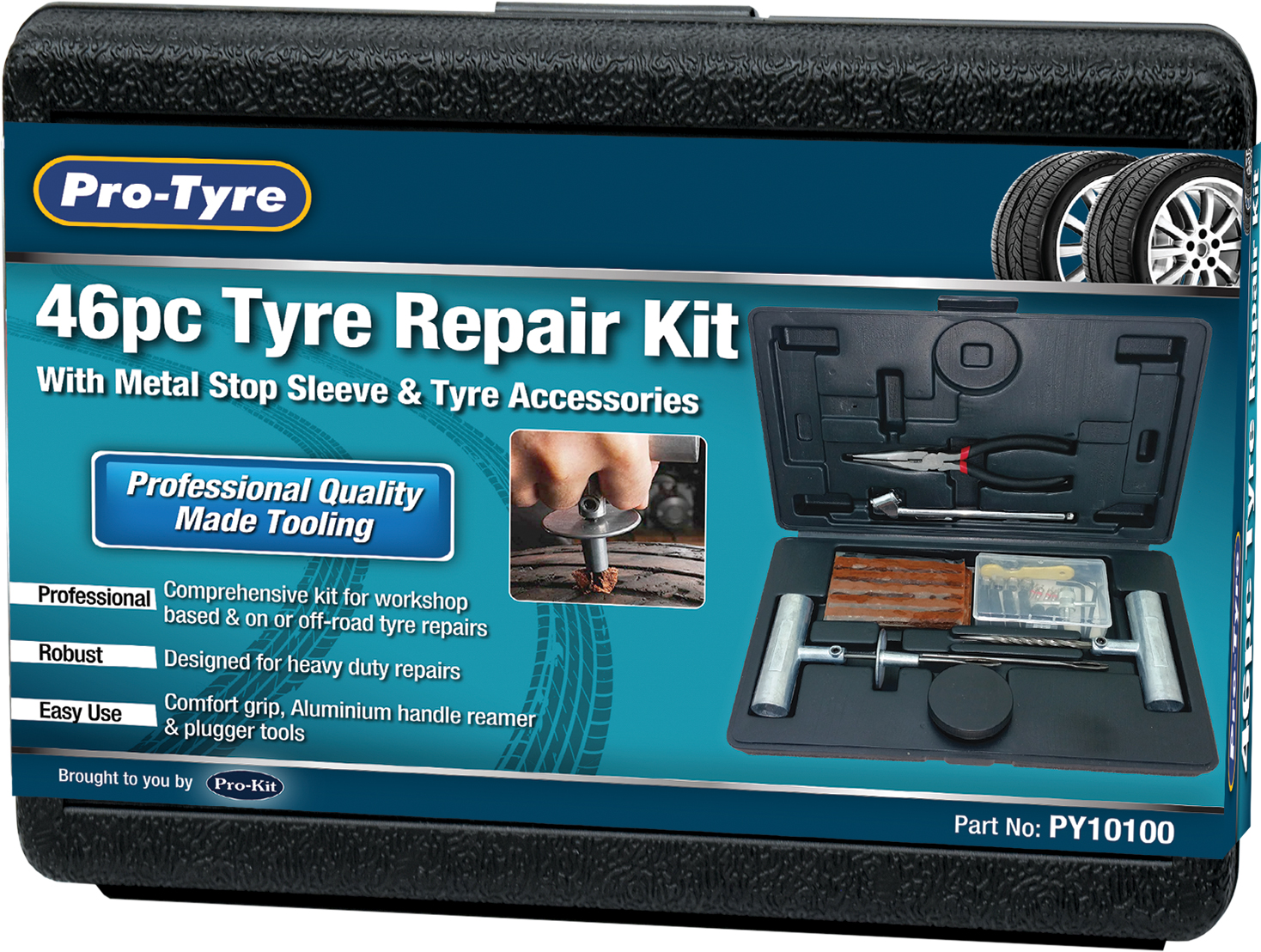 TYRE REPAIR KIT – 46pc HEAVY DUTY