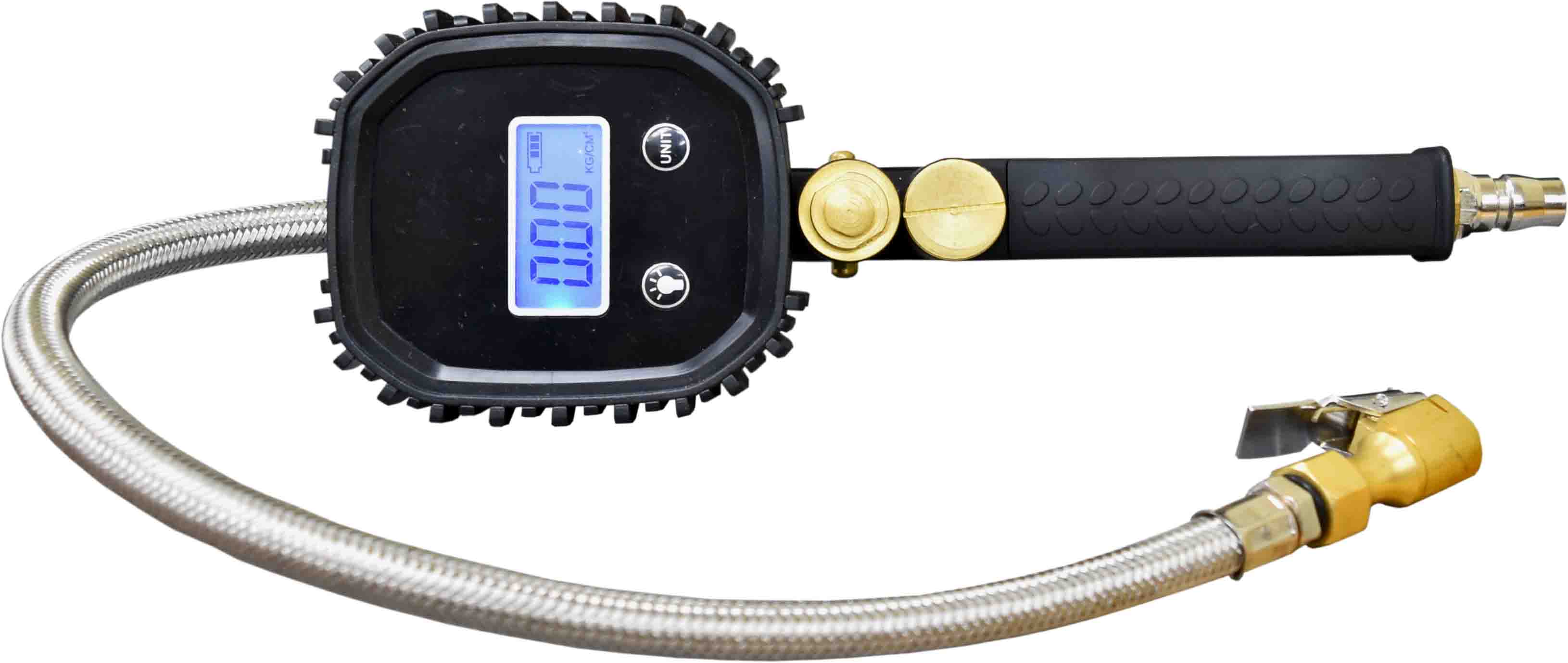 8PC DIGITAL TYRE INFLATOR SET with LED TORCH