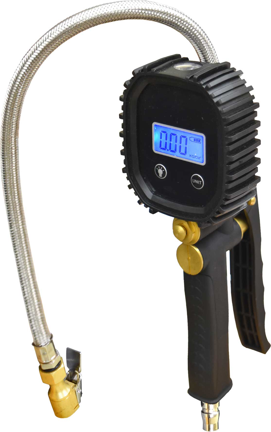 8PC DIGITAL TYRE INFLATOR SET with LED TORCH