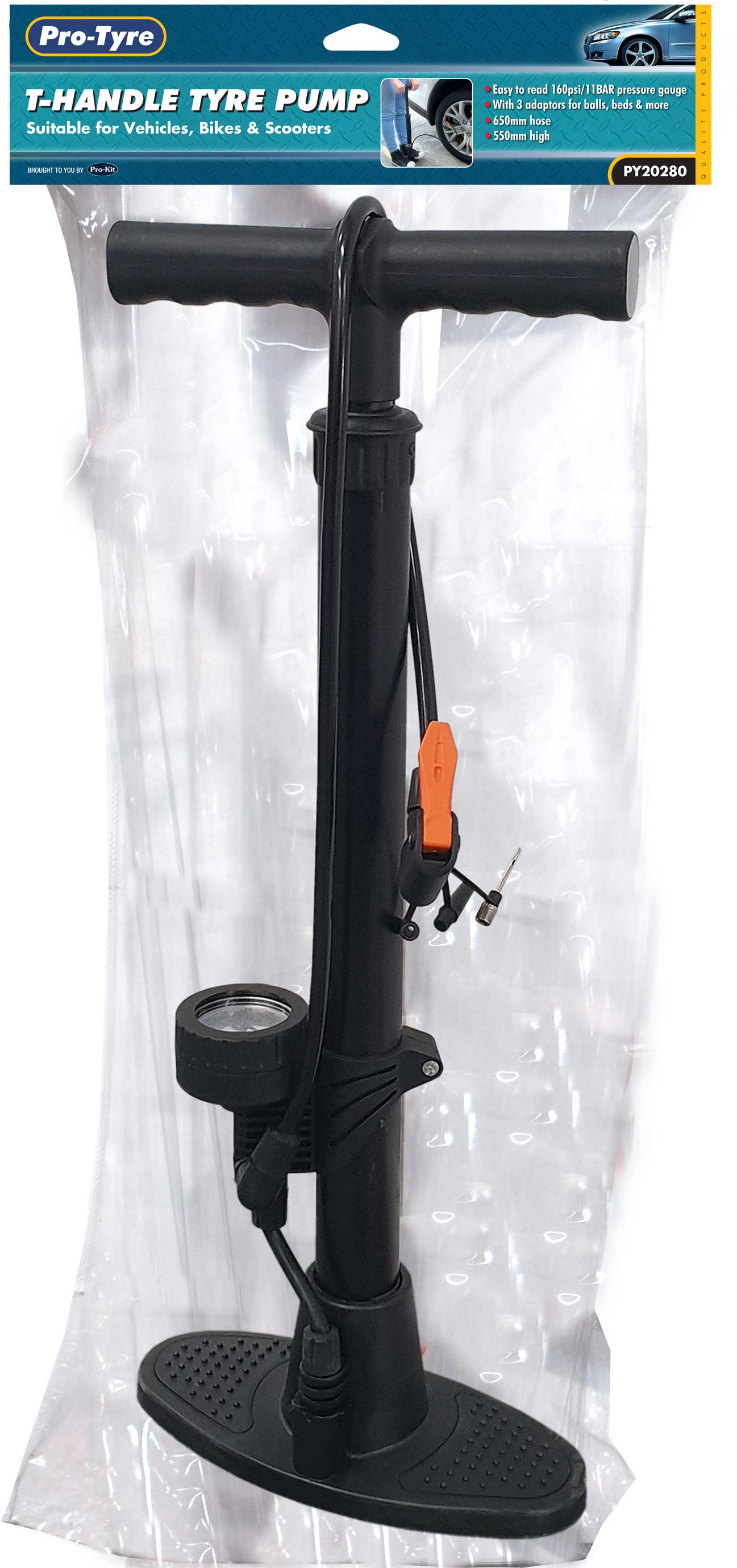 T-HANDLE TYRE PUMP